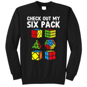 funny Check Out My Six Pack Puzzle Cube Sweatshirt