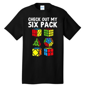 funny Check Out My Six Pack Puzzle Cube Tall T-Shirt