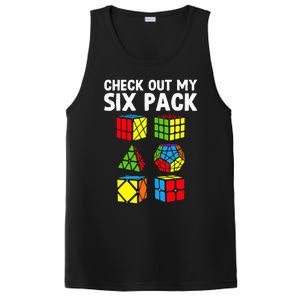 funny Check Out My Six Pack Puzzle Cube PosiCharge Competitor Tank