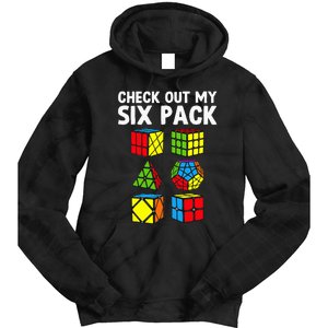 funny Check Out My Six Pack Puzzle Cube Tie Dye Hoodie