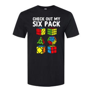 funny Check Out My Six Pack Puzzle Cube Softstyle CVC T-Shirt