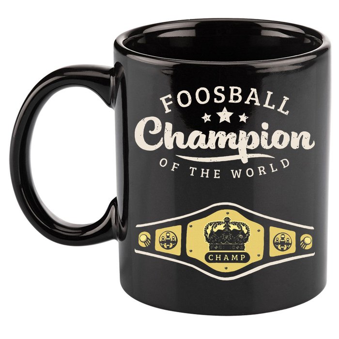 Foosball Champion Of The World Champ 11oz C Handle Ceramic Mug