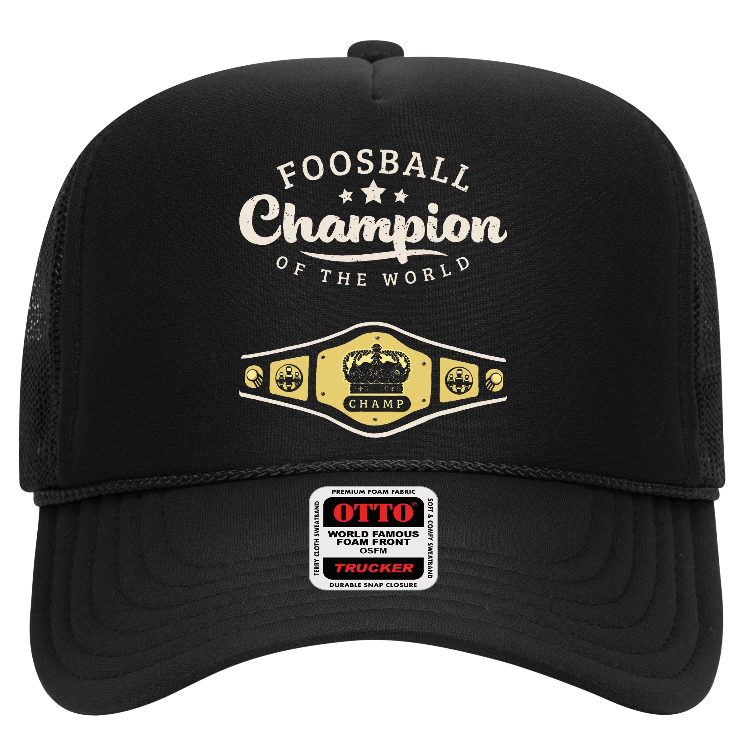 Foosball Champion Of The World Champ Hat