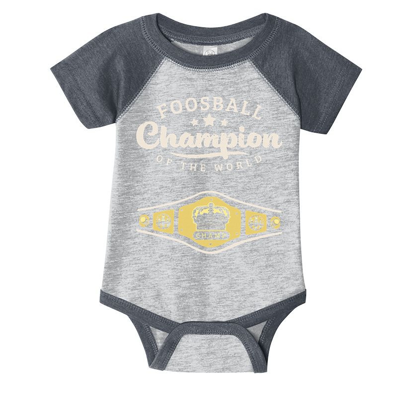 Foosball Champion Of The World Champ Infant Baby Jersey Bodysuit