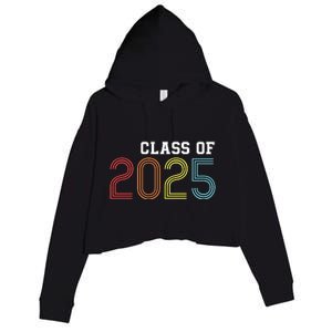 Funny Class Of 2025 Graduation Senior Class 2025 Senior Funny 2025 Graduation Crop Fleece Hoodie