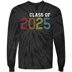 Funny Class Of 2025 Graduation Senior Class 2025 Senior Funny 2025 Graduation Tie-Dye Long Sleeve Shirt