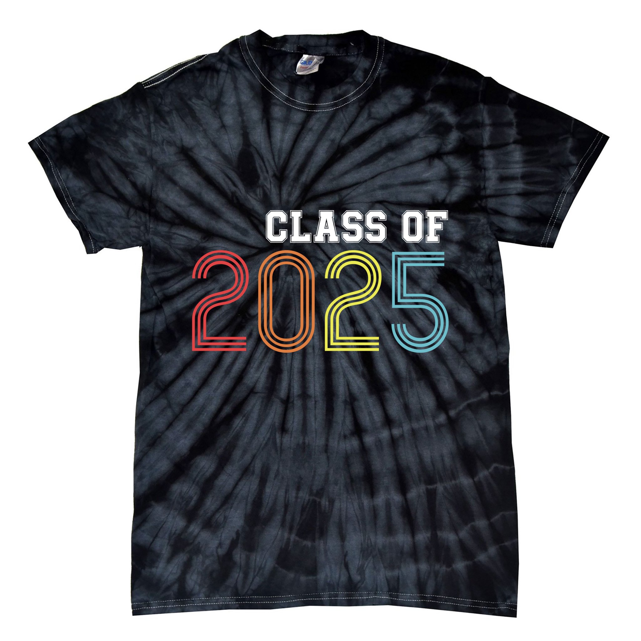 Funny Class Of 2025 Graduation Senior Class 2025 Senior Funny 2025 Graduation Tie-Dye T-Shirt