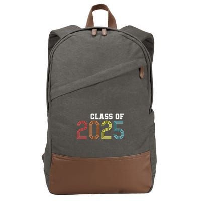 Funny Class Of 2025 Graduation Senior Class 2025 Senior Funny 2025 Graduation Cotton Canvas Backpack