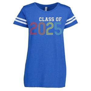 Funny Class Of 2025 Graduation Senior Class 2025 Senior Funny 2025 Graduation Enza Ladies Jersey Football T-Shirt