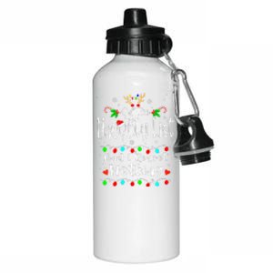 Funny Christmas On The Naughty List And I Regret Nothing Gift Aluminum Water Bottle