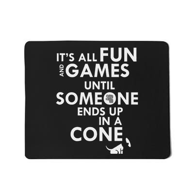 Funny Cone Of Shame For Dog Lovers Mousepad