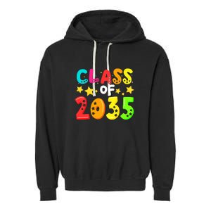 Funny Class Of 2035 Kindergarten Back To School Garment-Dyed Fleece Hoodie