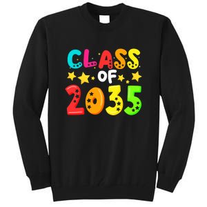 Funny Class Of 2035 Kindergarten Back To School Tall Sweatshirt