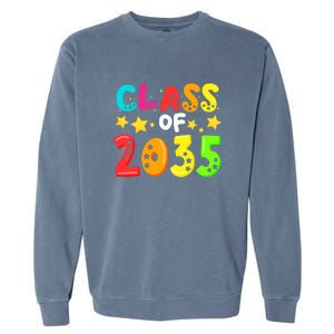 Funny Class Of 2035 Kindergarten Back To School Garment-Dyed Sweatshirt