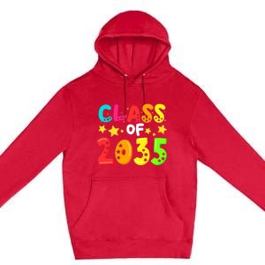 Funny Class Of 2035 Kindergarten Back To School Premium Pullover Hoodie