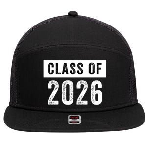 Funny Class Of 2026 Graduation Senior Class 2026 Senior Funny 2026 Graduation 7 Panel Mesh Trucker Snapback Hat