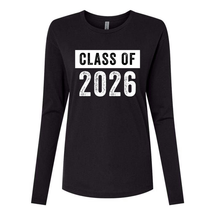 Funny Class Of 2026 Graduation Senior Class 2026 Senior Funny 2026 Graduation Womens Cotton Relaxed Long Sleeve T-Shirt