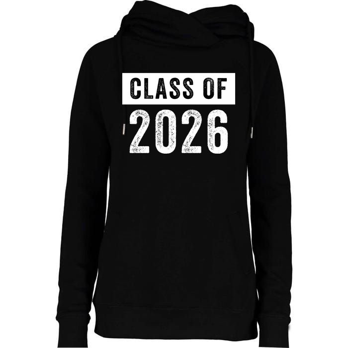 Funny Class Of 2026 Graduation Senior Class 2026 Senior Funny 2026 Graduation Womens Funnel Neck Pullover Hood