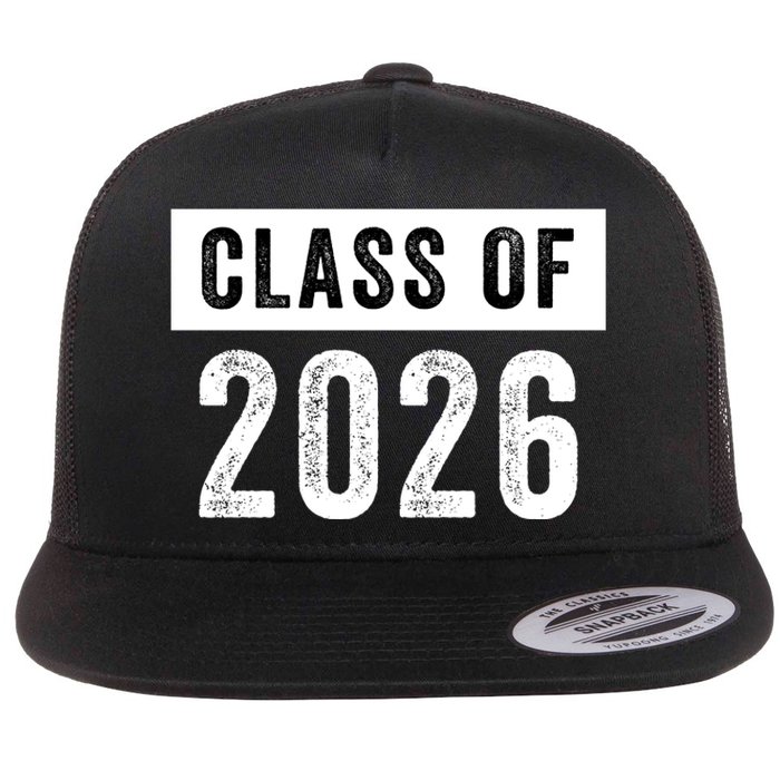 Funny Class Of 2026 Graduation Senior Class 2026 Senior Funny 2026 Graduation Flat Bill Trucker Hat