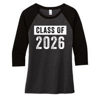 Funny Class Of 2026 Graduation Senior Class 2026 Senior Funny 2026 Graduation Women's Tri-Blend 3/4-Sleeve Raglan Shirt