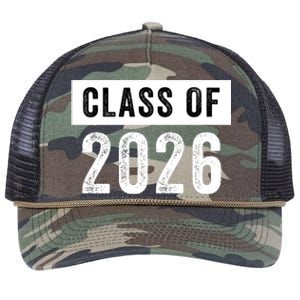 Funny Class Of 2026 Graduation Senior Class 2026 Senior Funny 2026 Graduation Retro Rope Trucker Hat Cap