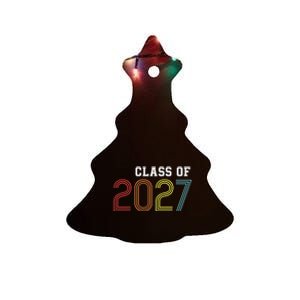 Funny Class Of 2027 Graduation Senior Class 2027 Senior Funny 2027 Graduation Ceramic Tree Ornament