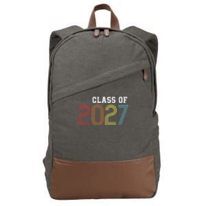 Funny Class Of 2027 Graduation Senior Class 2027 Senior Funny 2027 Graduation Cotton Canvas Backpack