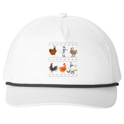 Funny Chicken Owner Birb Memes Farmer Ugly Christmas Chicken Cool Gift Snapback Five-Panel Rope Hat