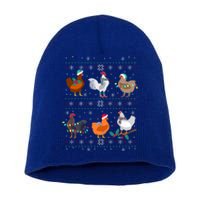 Funny Chicken Owner Birb Memes Farmer Ugly Christmas Chicken Cool Gift Short Acrylic Beanie