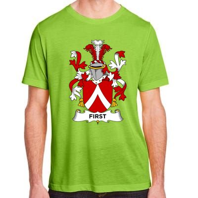 First Coat Of Arms Funny Gift Family Crest Cute Gift Adult ChromaSoft Performance T-Shirt