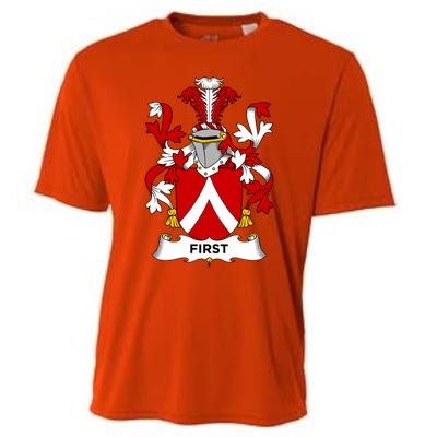 First Coat Of Arms Funny Gift Family Crest Cute Gift Cooling Performance Crew T-Shirt