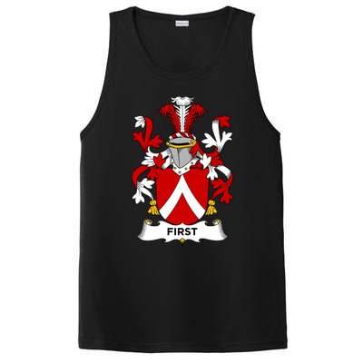 First Coat Of Arms Funny Gift Family Crest Cute Gift PosiCharge Competitor Tank