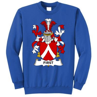 First Coat Of Arms Funny Gift Family Crest Cute Gift Sweatshirt