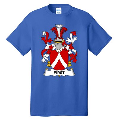 First Coat Of Arms Funny Gift Family Crest Cute Gift Tall T-Shirt