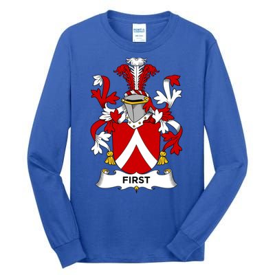 First Coat Of Arms Funny Gift Family Crest Cute Gift Tall Long Sleeve T-Shirt