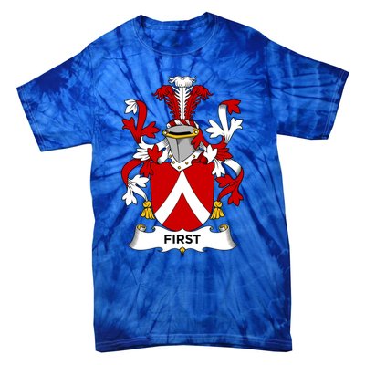 First Coat Of Arms Funny Gift Family Crest Cute Gift Tie-Dye T-Shirt