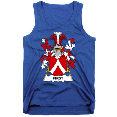 First Coat Of Arms Funny Gift Family Crest Cute Gift Tank Top