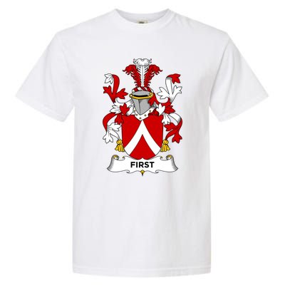 First Coat Of Arms Funny Gift Family Crest Cute Gift Garment-Dyed Heavyweight T-Shirt