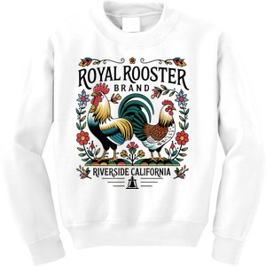 Funny City Of Riverside California Royal Rooster Gift Kids Sweatshirt