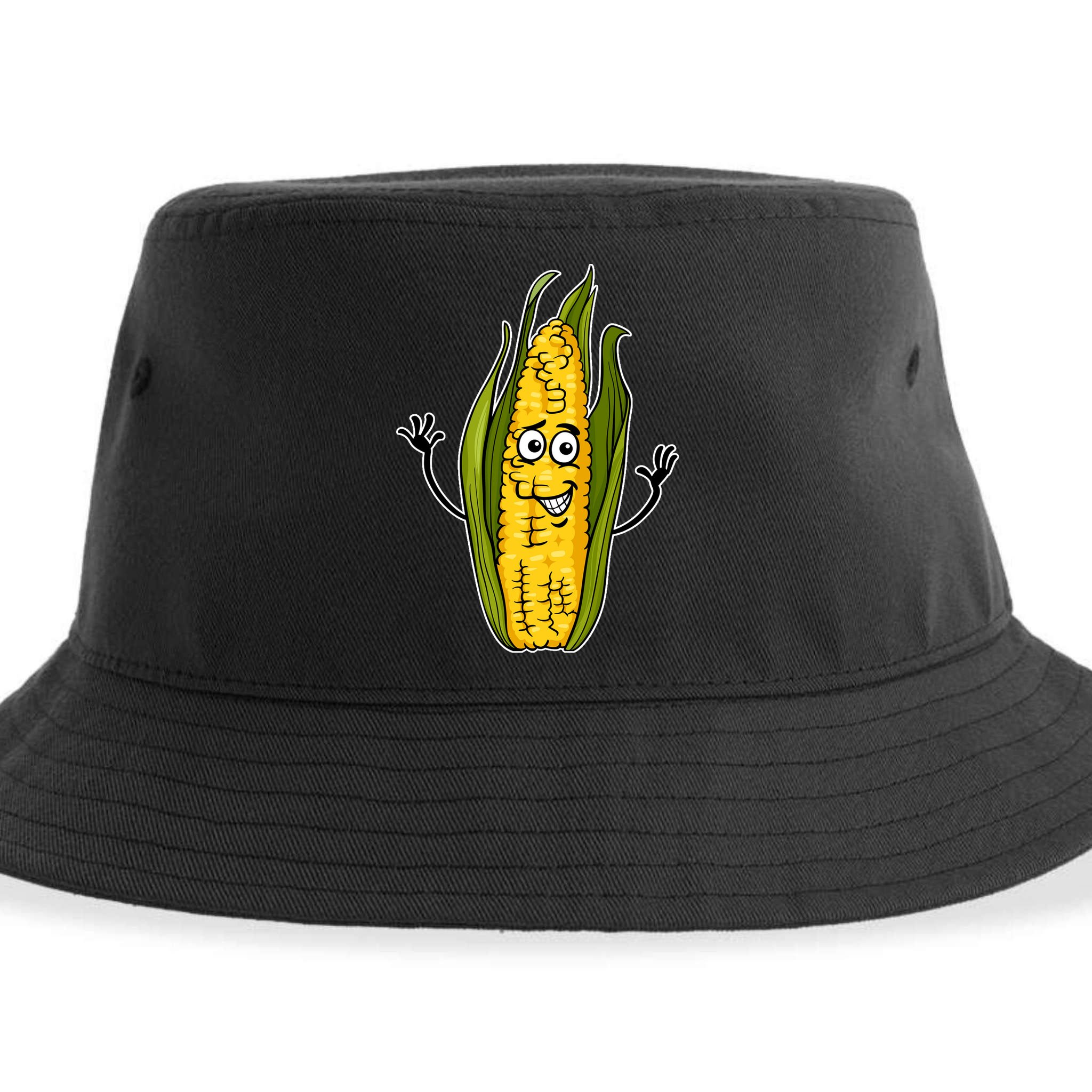 Funny Corn On The Cob Farmers Food Sustainable Bucket Hat