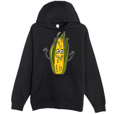 Funny Corn On The Cob Farmers Food Premium Pullover Hoodie
