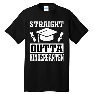 Funny Class Of Straight Outta Kindergarten Graduation Tall T-Shirt