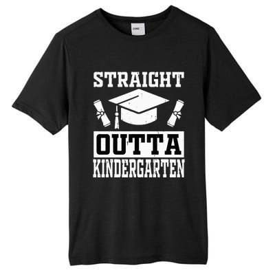 Funny Class Of Straight Outta Kindergarten Graduation Tall Fusion ChromaSoft Performance T-Shirt