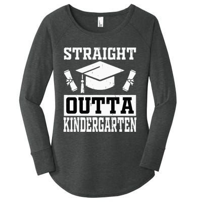 Funny Class Of Straight Outta Kindergarten Graduation Women's Perfect Tri Tunic Long Sleeve Shirt