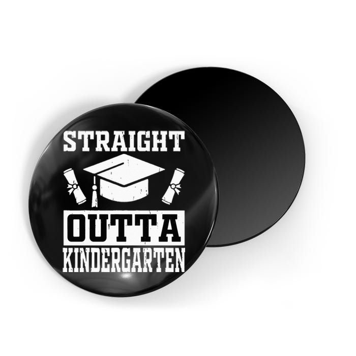 Funny Class Of Straight Outta Kindergarten Graduation Magnet