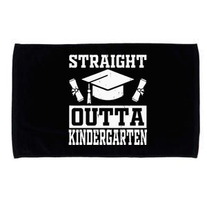 Funny Class Of Straight Outta Kindergarten Graduation Microfiber Hand Towel