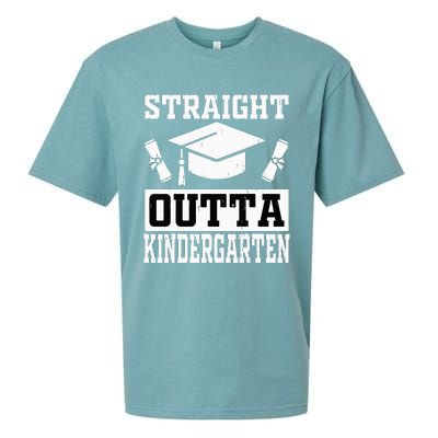 Funny Class Of Straight Outta Kindergarten Graduation Sueded Cloud Jersey T-Shirt