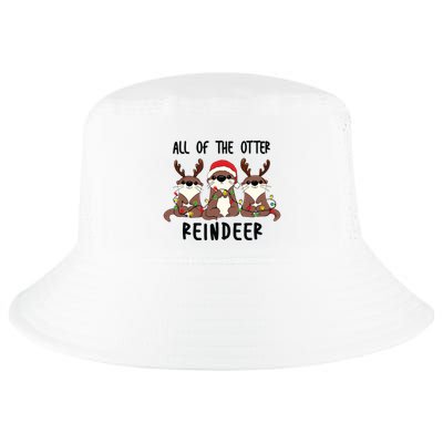 Funny Christmas Otters Cute All Of The Otter Reindeer Cool Comfort Performance Bucket Hat
