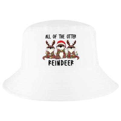 Funny Christmas Otters Cute All Of The Otter Reindeer Cool Comfort Performance Bucket Hat