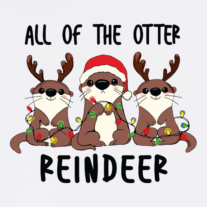 Funny Christmas Otters Cute All Of The Otter Reindeer Mug